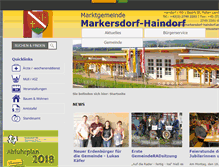 Tablet Screenshot of markersdorf-haindorf.gv.at